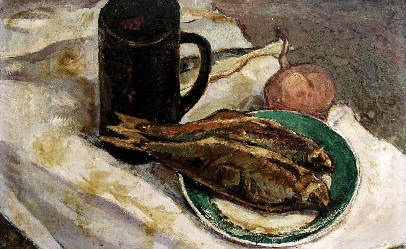 "Pictură. Natură statică" by Pyotr Kuzmich Stolyarenko