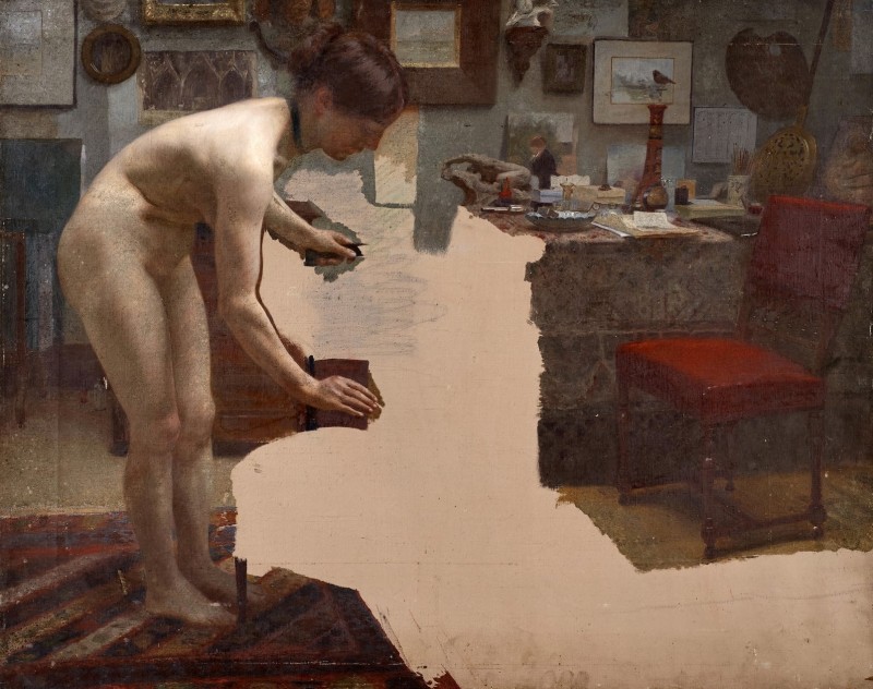 "Composition. Nude" by 19 th. -