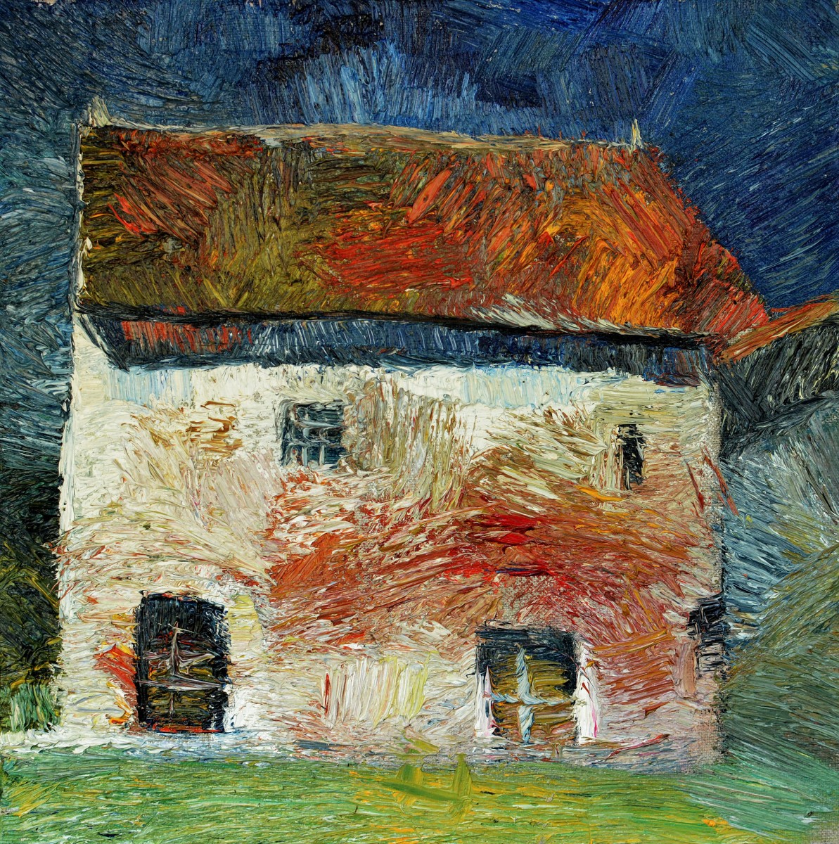 "Etude.  Transylvania" by Ion Golubei, 2015, 300x300mm, oil on canvas