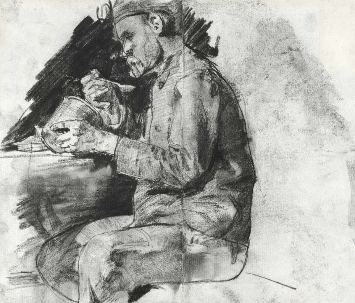 "Рисунок. Фигура / полуфигура" by Георге Хендрик Бреитнер