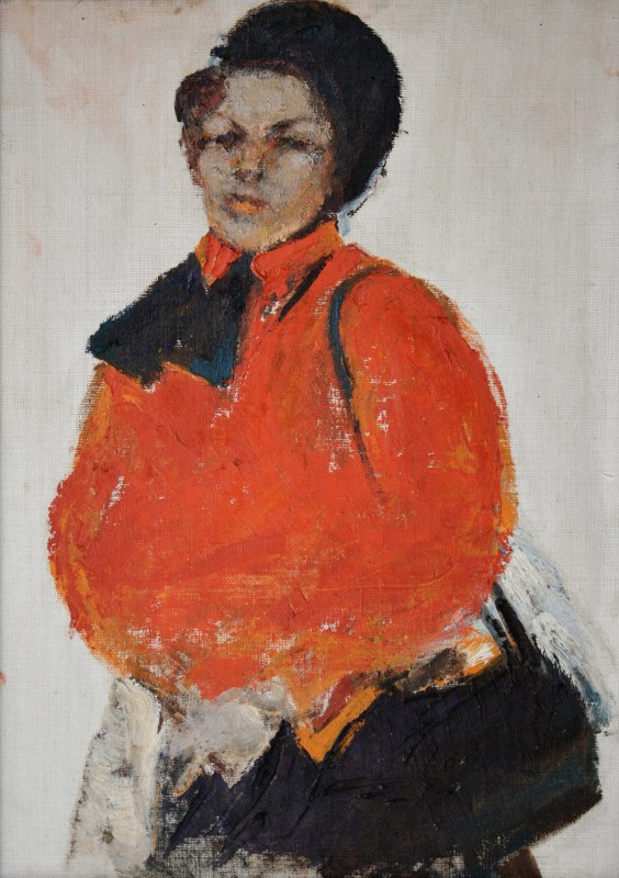 "Живопись. Фигура / полуфигура. Продолжительный" by Ион Джумати, масло / холст