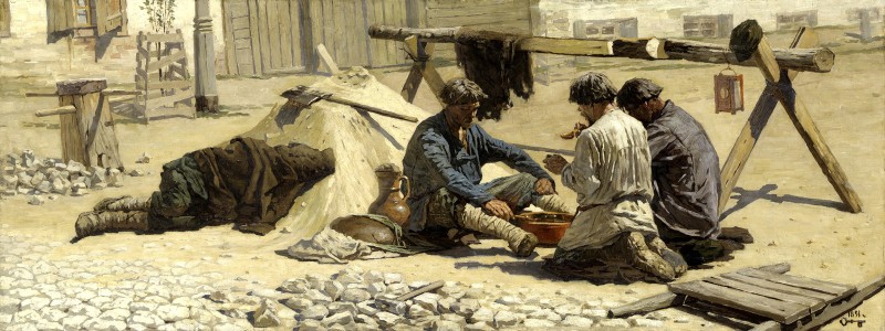 "Composition. People" by Vasily Vasilievich Konovalov