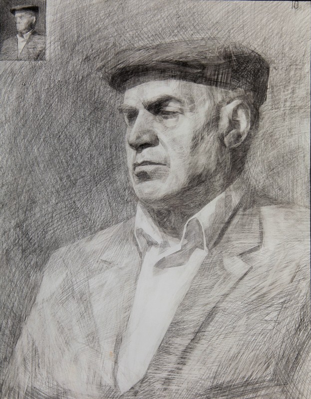 "Desen. Portret. De lungă durată" by Alexandra Clapatiuc, 500x400mm