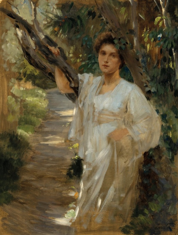 "Painting. Pleinair. Figure" by Alois Hans Schram