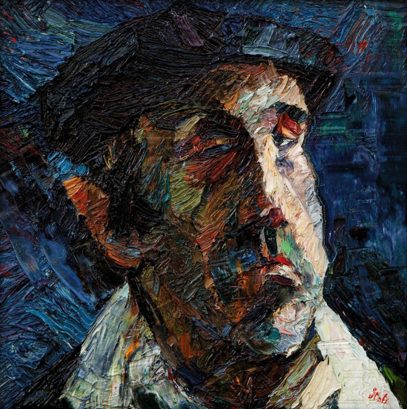 "Dima" by Nicoleta Stati, 2004, 300x300mm, ulei pe pânză