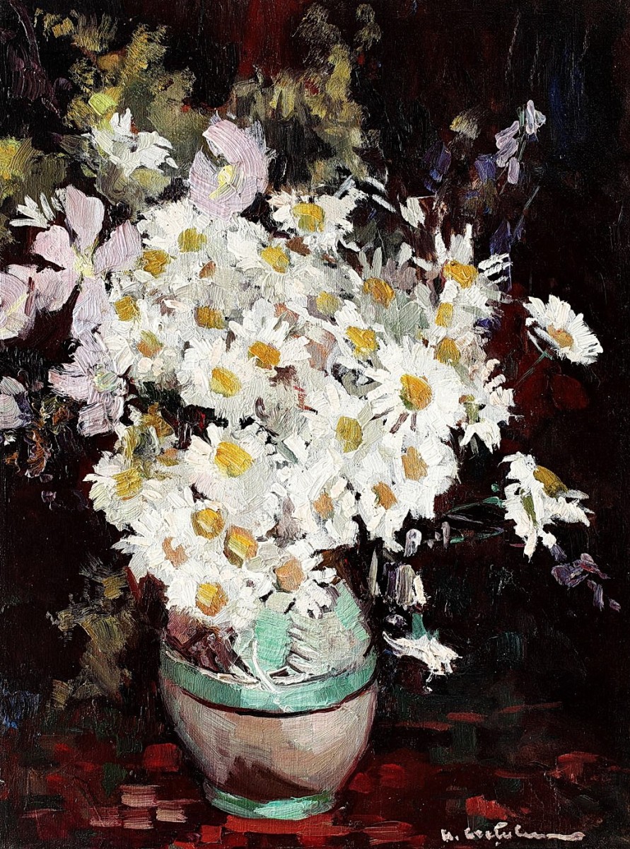 "Painting. Flowers" by Honoriu I. Cretulescu