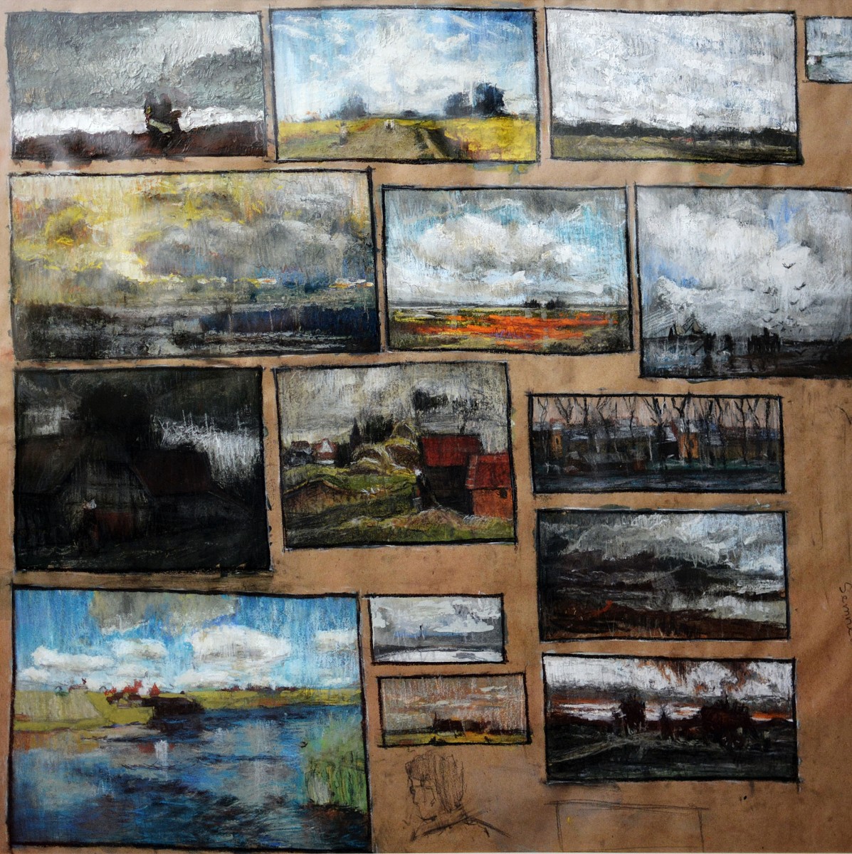 "Copii. Peisaj" by Alexandru Bodrug, 2015