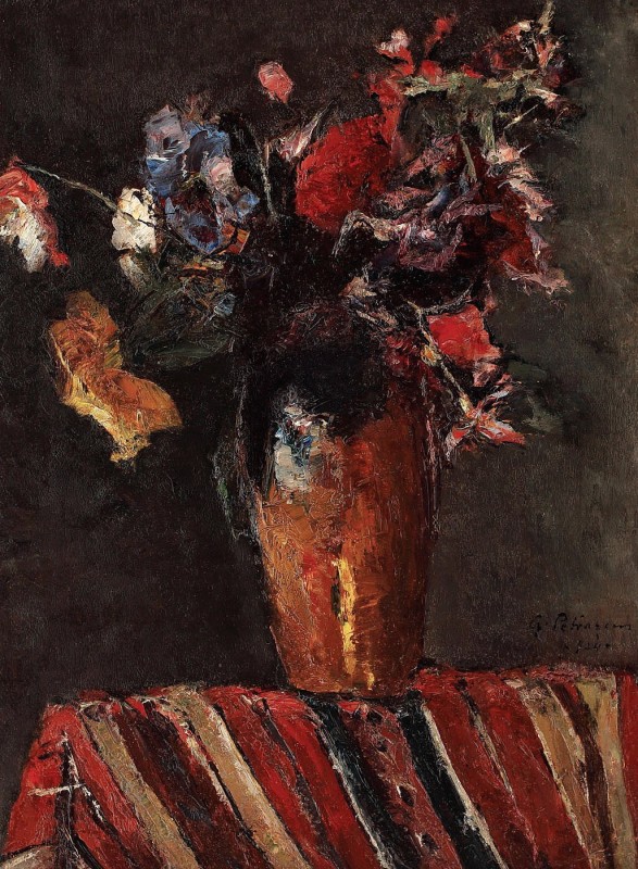 "Pictură. Natură statică" by Gheorghe Petrașcu