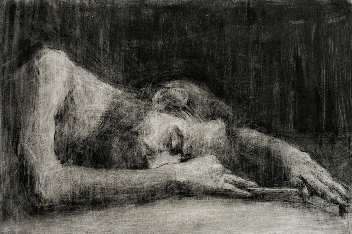 "Portret cu mâini" by Cristina Demian, 2015