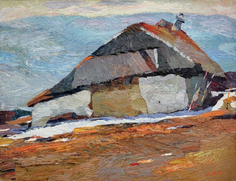 "Nicolaeuca" by Anatol Ghimpu, 2010, 320x420mm, ulei pe pânză