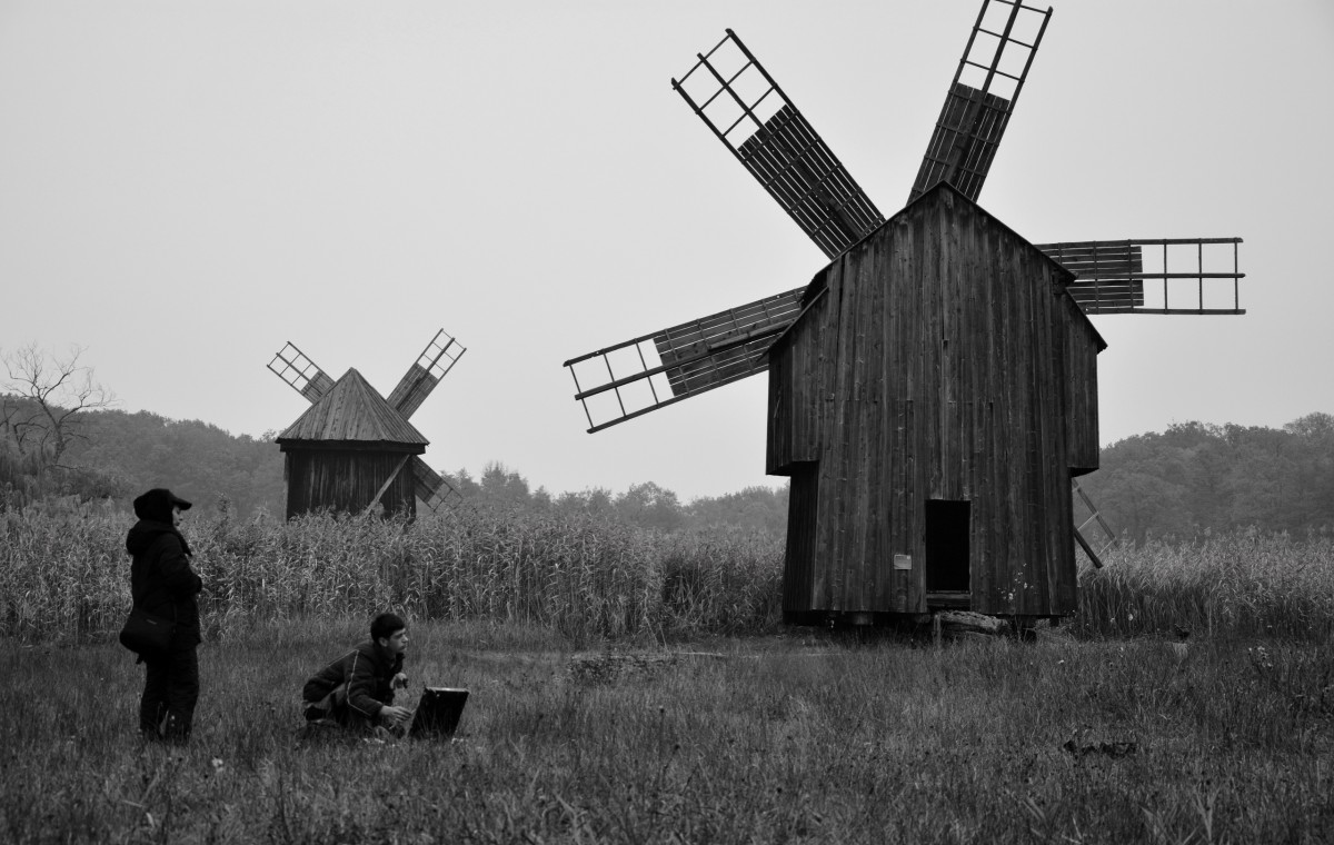 Pleinair at the Open Air Museum - ASTRA - Sibiu, Romania. October 2019