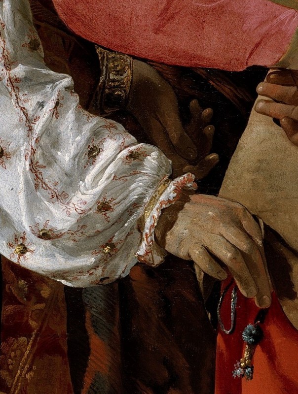"Painting. Gypsum, head, hands, feet" by Georges de La Tour