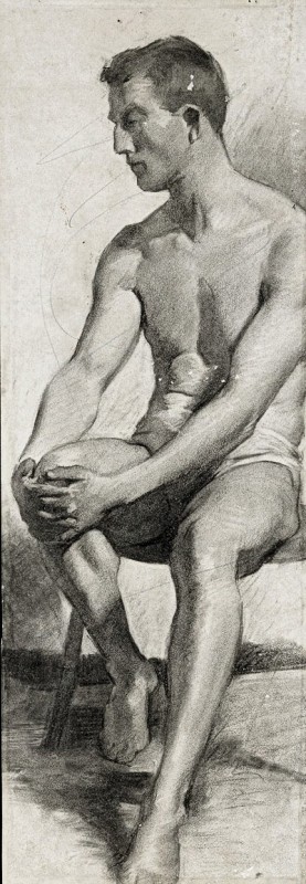 "Drawing. Nude. Figure" by Hugh Ramsay