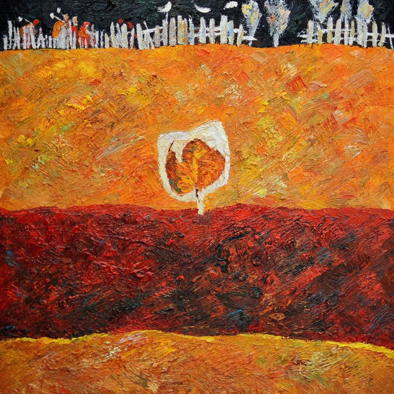 "Композиция. Продолжительный" by Думитру Пуиу, 700x700mm, масло / холст