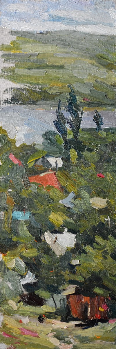 "Motiv. Oxentea" by Cэтэлин Граур, 2016, 600x200mm, масло / холст