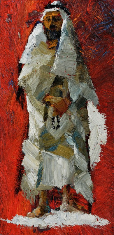 "Studiu. Arab" by Кристина Демиан, 2016, 200x400mm, масло / холст