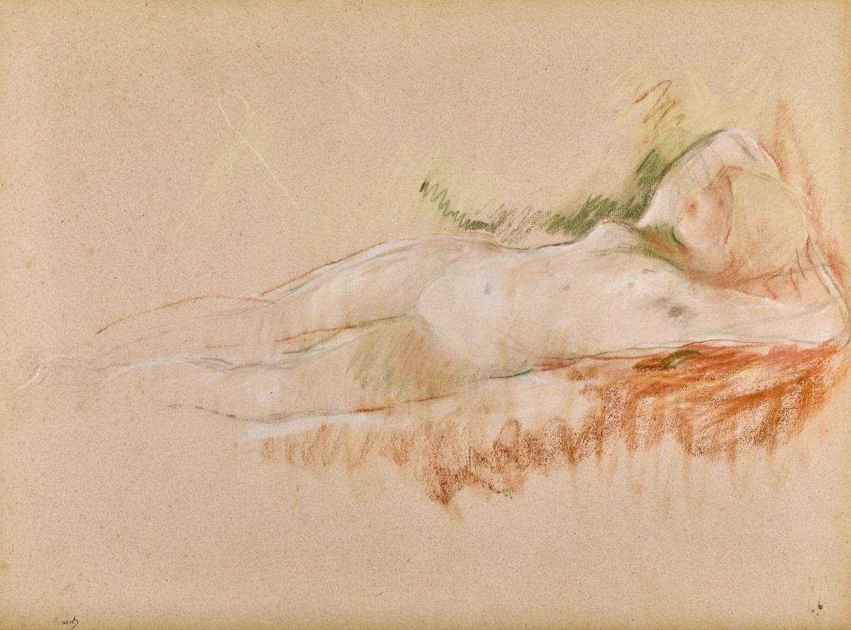 "Sketch. Nude" by Berthe Morisot