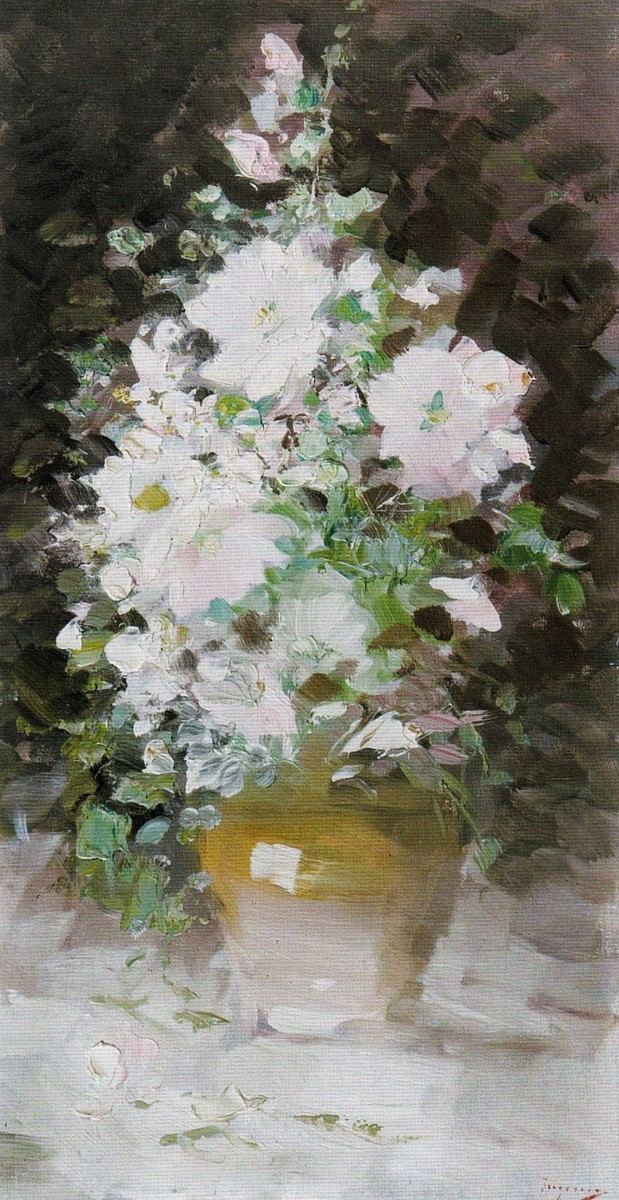 "Painting. Flowers" by Nicolae Grigorescu