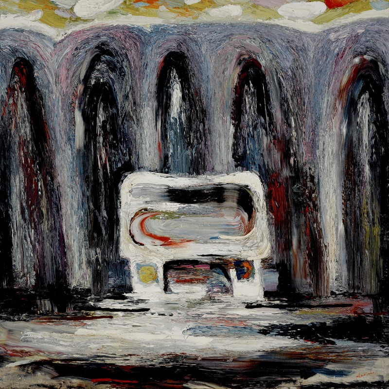"Butuceni" by Anatol Ghimpu, 1997, 620x620mm, oil on canvas