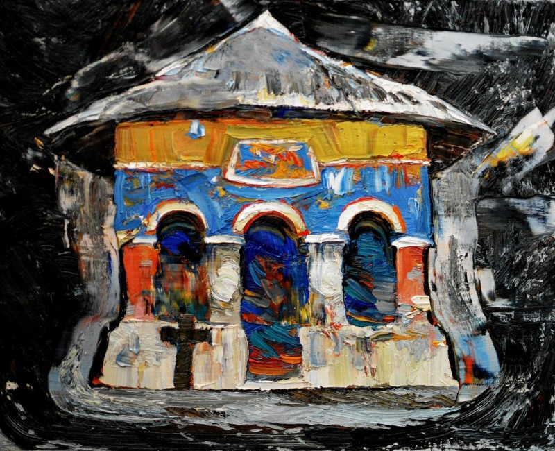 "Painting. Pleinair. Pleinair romania" by Nicoleta Stati, oil on canvas