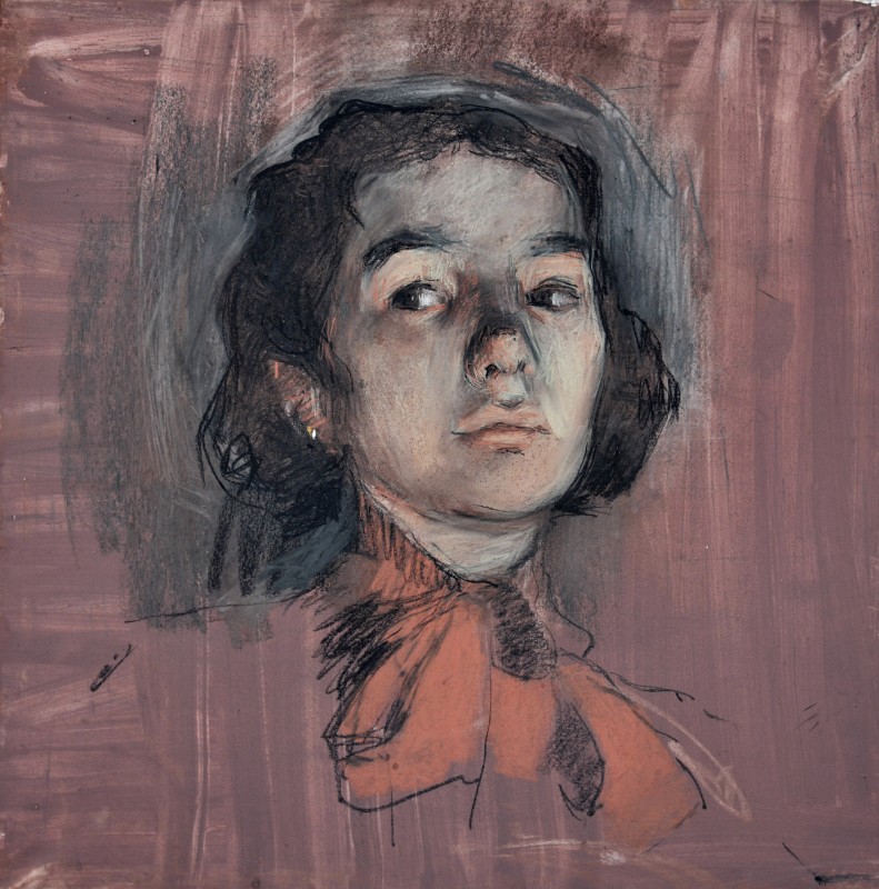 "Portret" by Cэтэлин Граур, 2016, 400x400mm, пастель / бумага