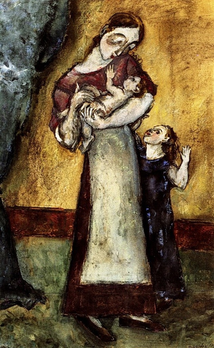 "Pictură. Oameni" by Max Weber