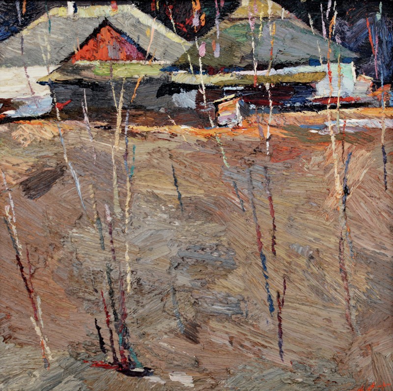 "Nicolaeuca" by Anatol Ghimpu, 2006, 420x420mm, ulei pe pânză