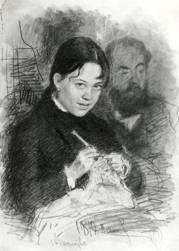 "Drawing. People" by Ilya Efimovich Repin