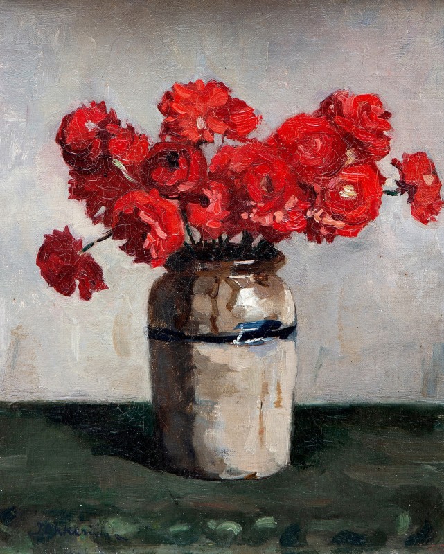 "Painting. Flowers" by Johannes Evert Hendrik Akkeringa