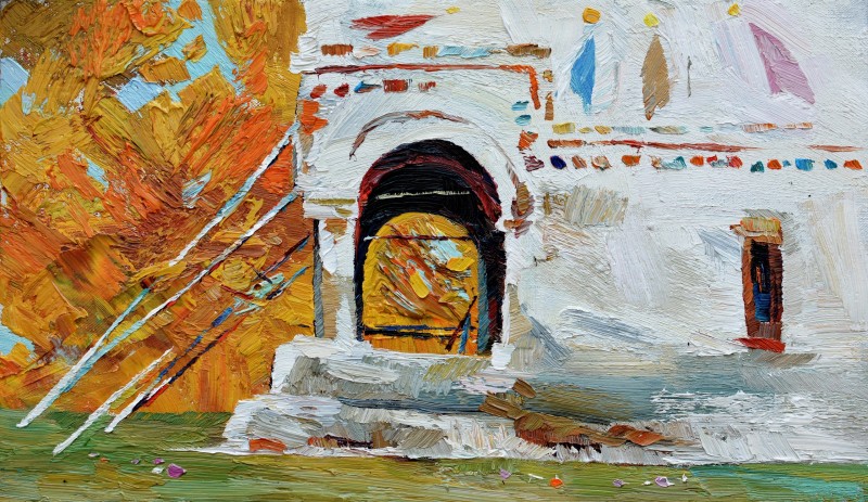 "Painting. Pleinair. Pleinair romania" by Vlada Cibuc, oil on canvas