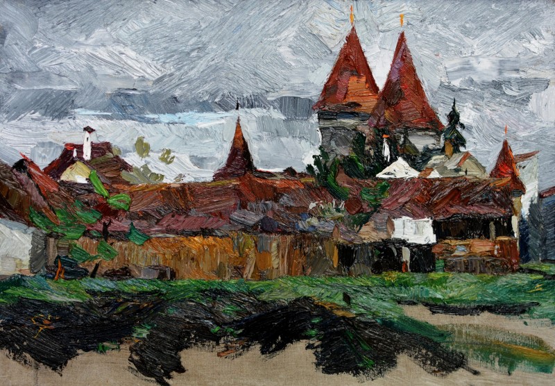 "Живопись. Пленэр. Пленэр в Румынии" by Максим Малерcиуc, масло / холст