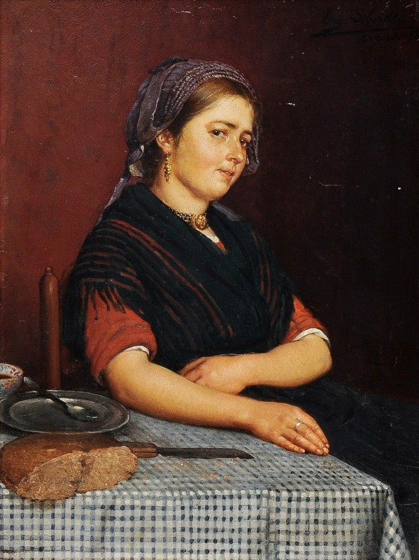 "Pictură. Figură / semifigură" by Eugène Siberdt