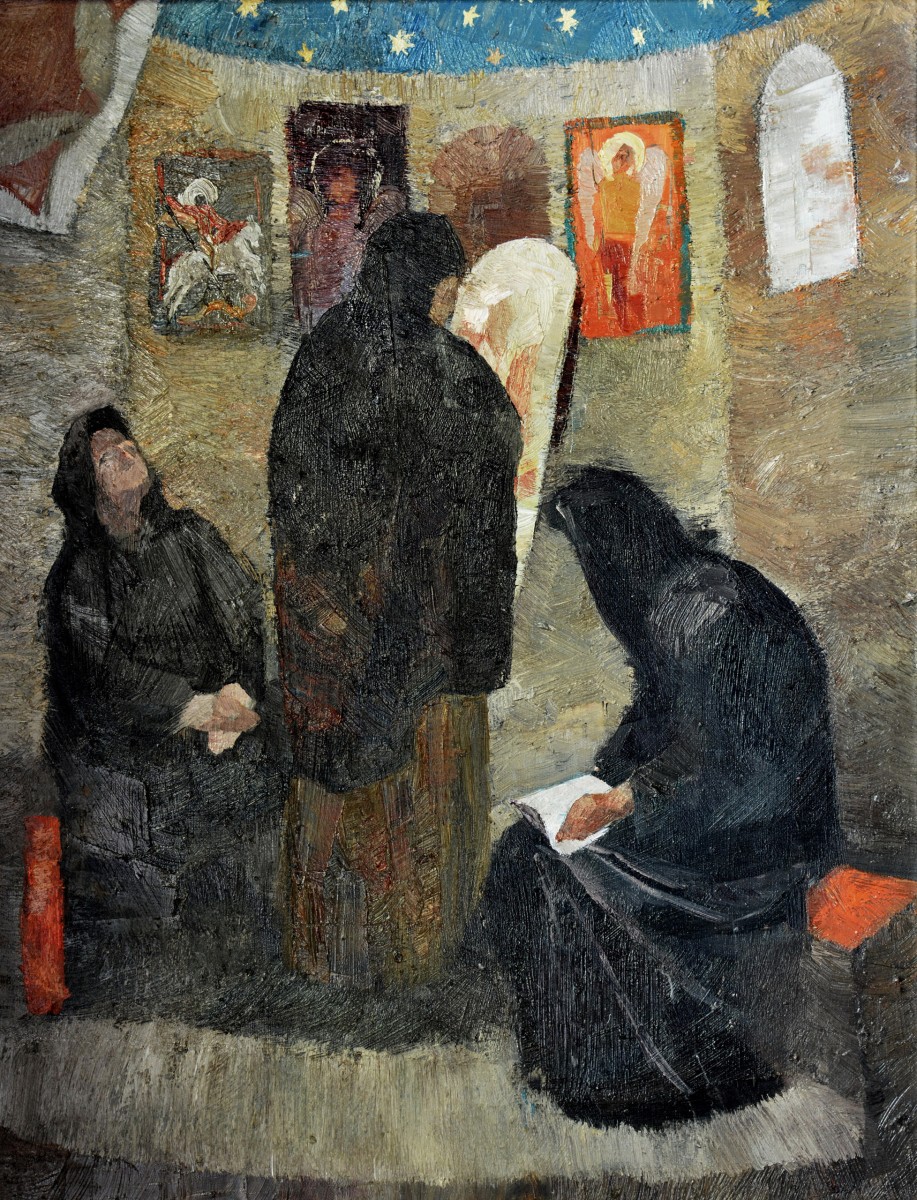 "Compoziție. Istorică" by Ниcолае Луcа, 2009, 680x510mm, масло / холст