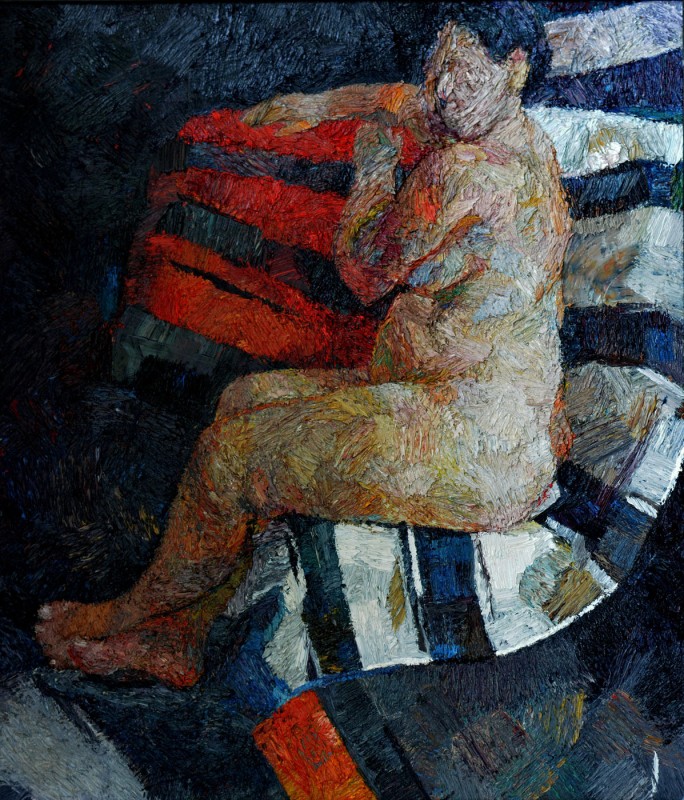 "Обнаженка" by Ион Голубей, 2015, 800x680mm, масло / холст