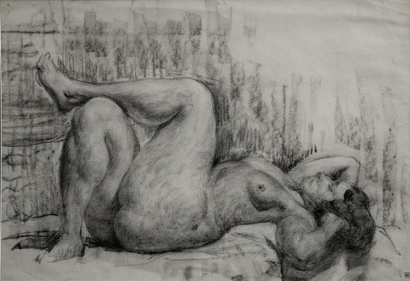 "Drawing. Nude" by Ilya Mashkov