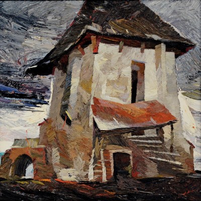 "Apold" by Анатол Гимпу, 2004, 520x520mm, масло / холст