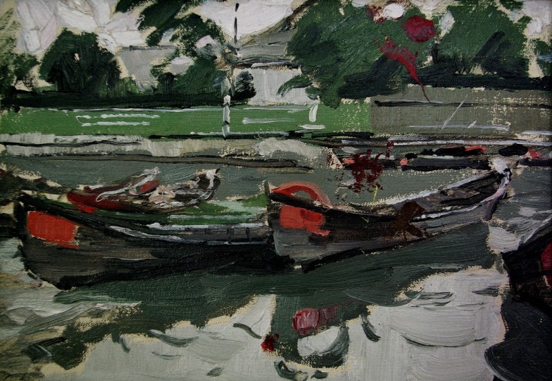 "Pictură. Peisaj" by Iurie Șibaev