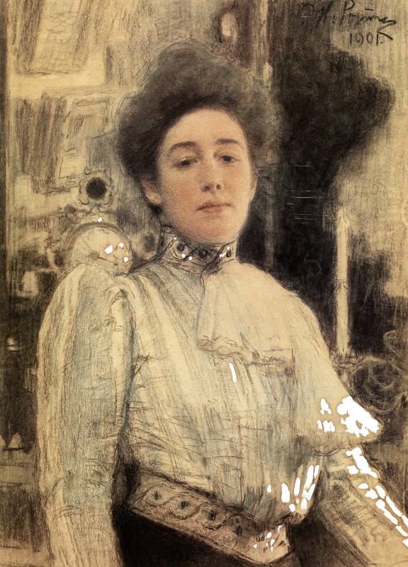 "Desen. Portret" by Ilya Efimovich Repin