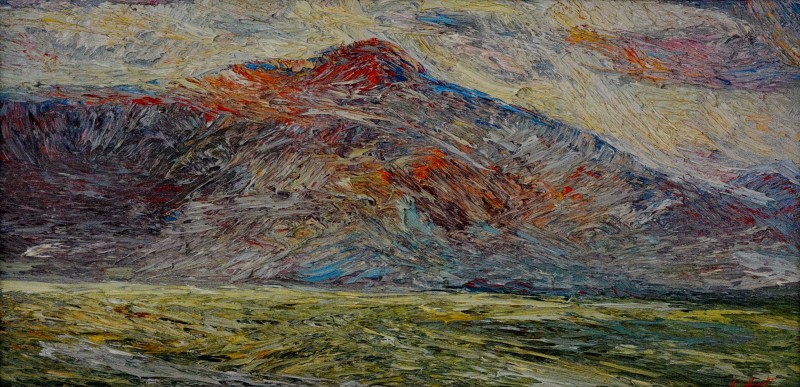 "Nebedag" by Anatol Ghimpu, 1999, 350x700mm, oil on canvas