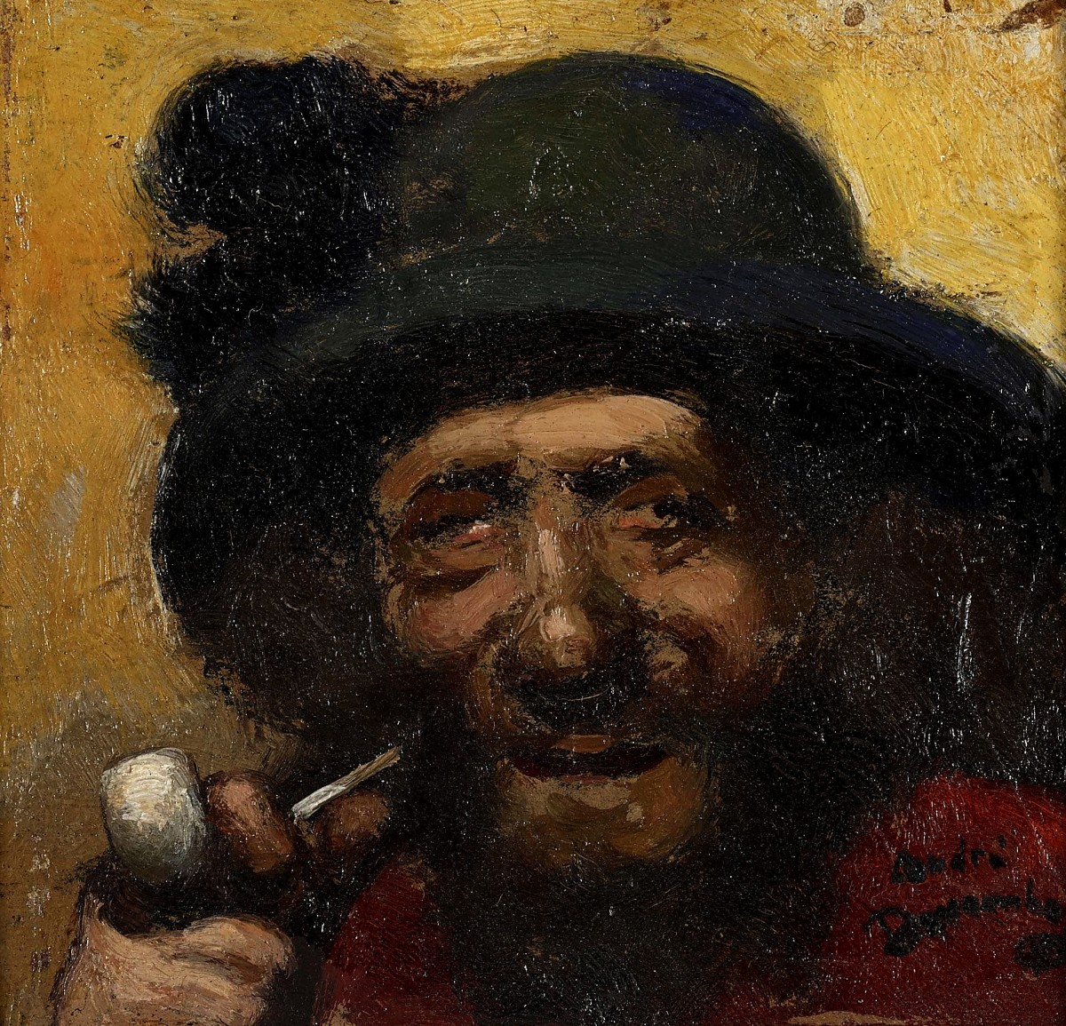 "Pictură. Portret" by André Devambez