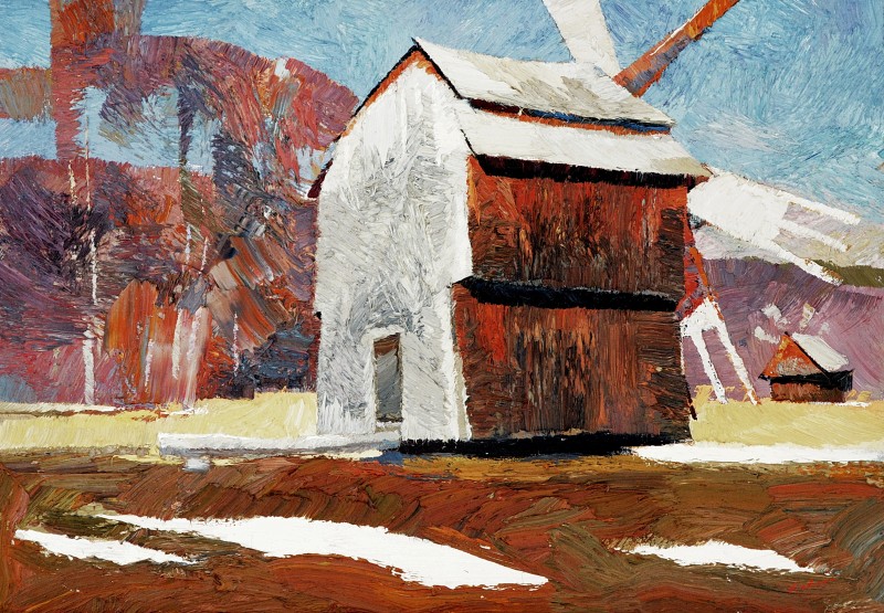"Sibiu" by Anatol Ghimpu, 2012, 420x600mm, oil on canvas