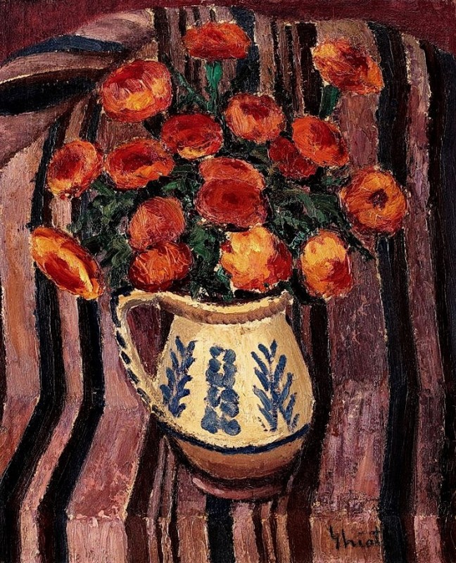 "Pictură. Flori" by Dumitru Ghiață
