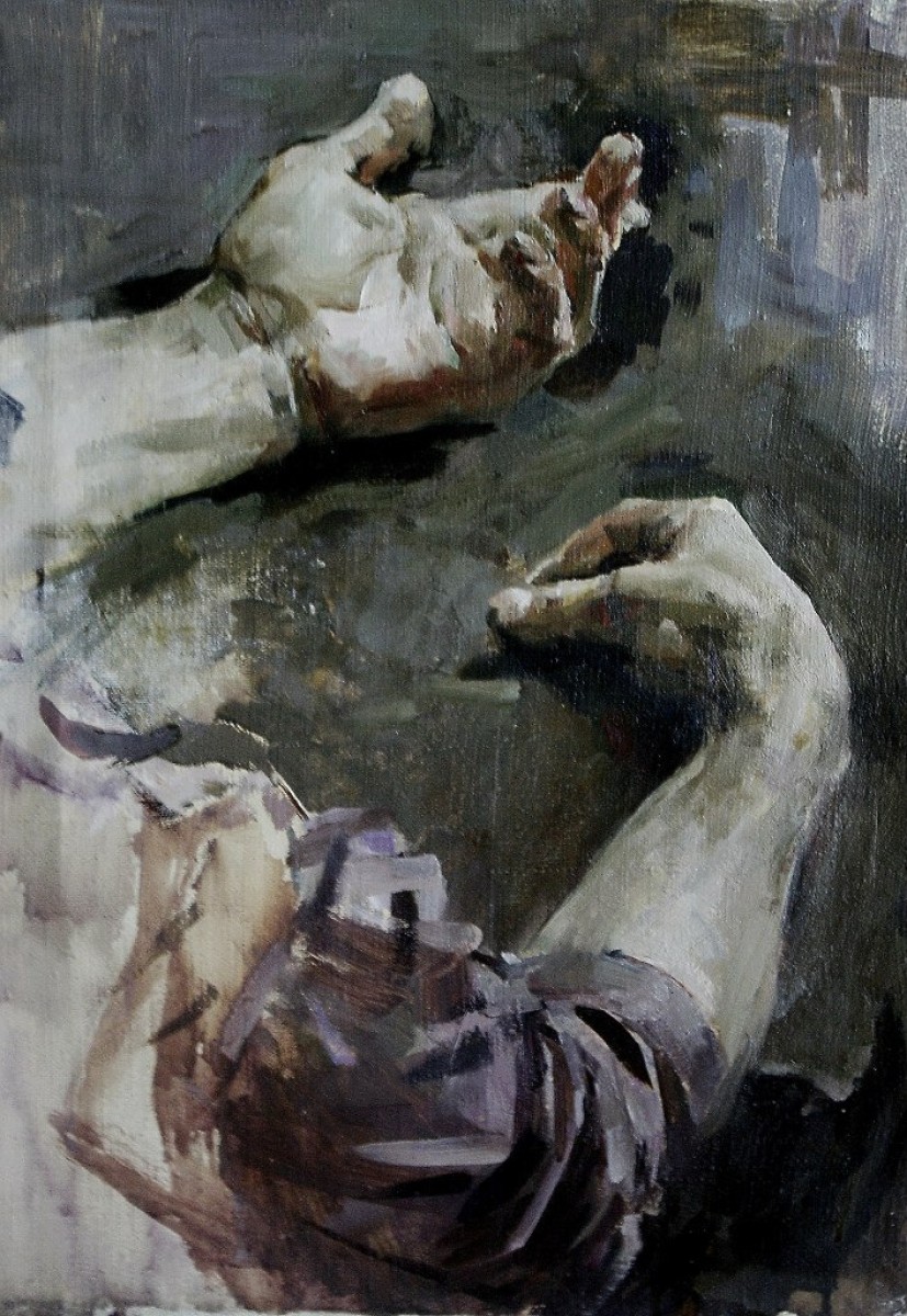 "Painting. Gypsum, head, hands, feet" by E. Emelyan