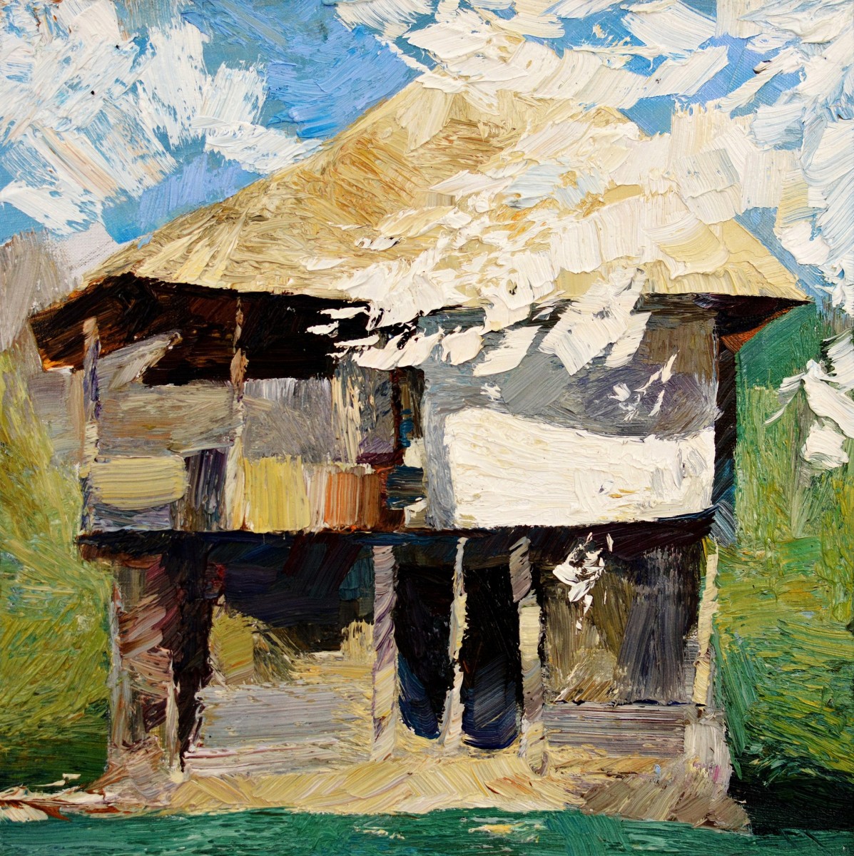 "Painting. Pleinair. Pleinair romania" by Cristina Demian, oil on canvas