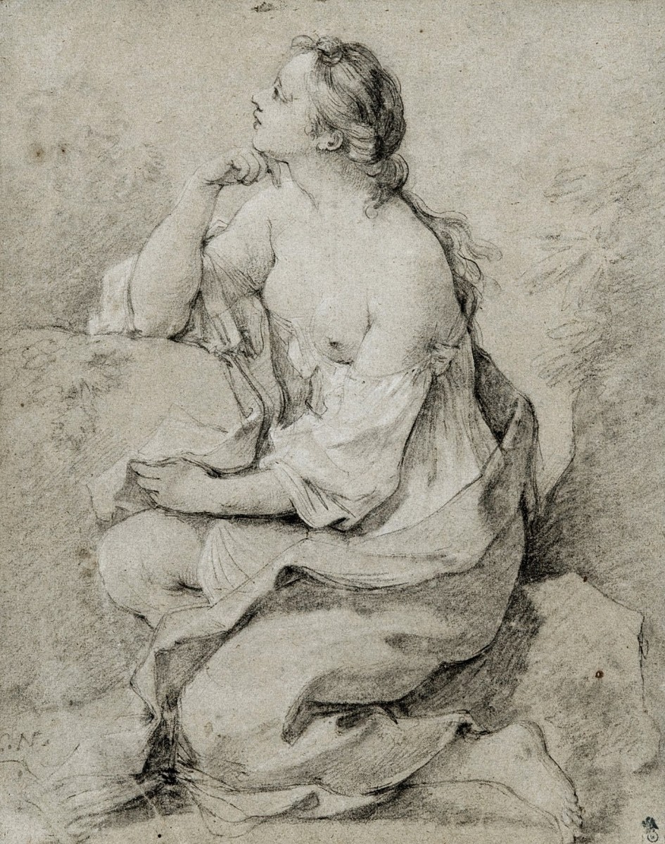 "Desen. Nud" by Charles-Joseph Natoire