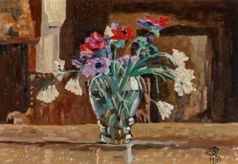 "Painting. Flowers" by Georges Emile Lebacq