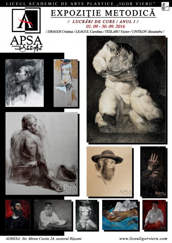 Methodical exhibition. Works of 1st year students at APSA