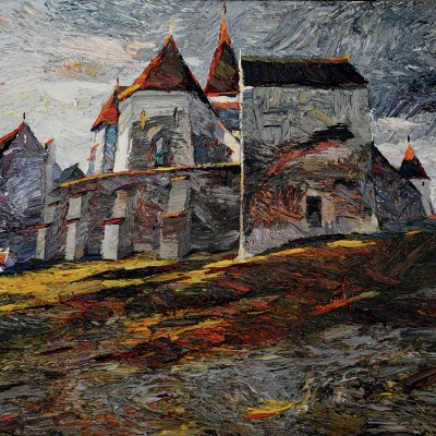 "Transilvania" by Anatol Ghimpu, 2005, 520x680mm, oil on canvas