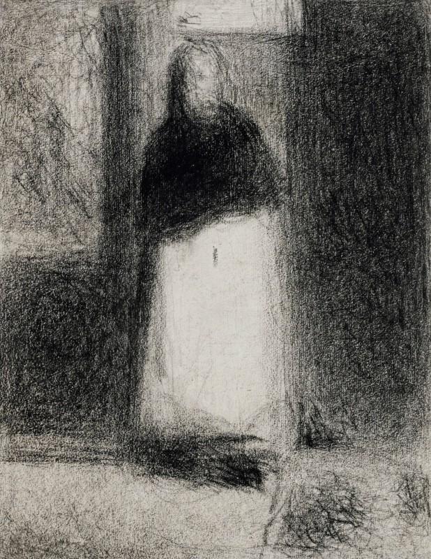 "Desen. Figură / semifigură" by Georges Seurat