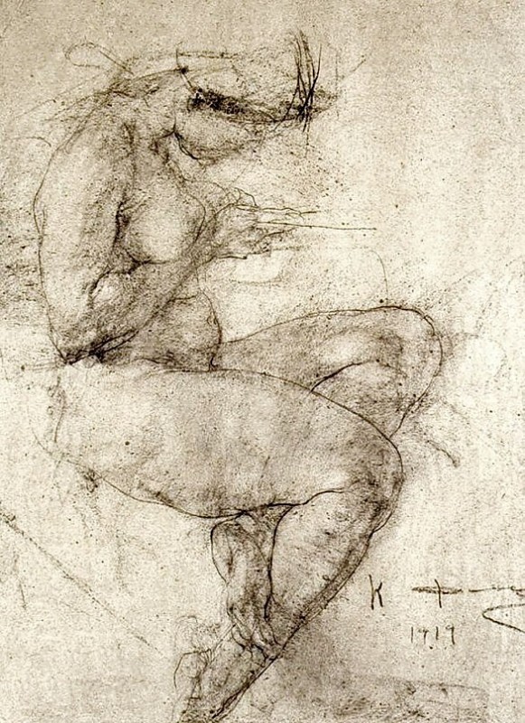 "Drawing. Nude" by Nicolai Fechin